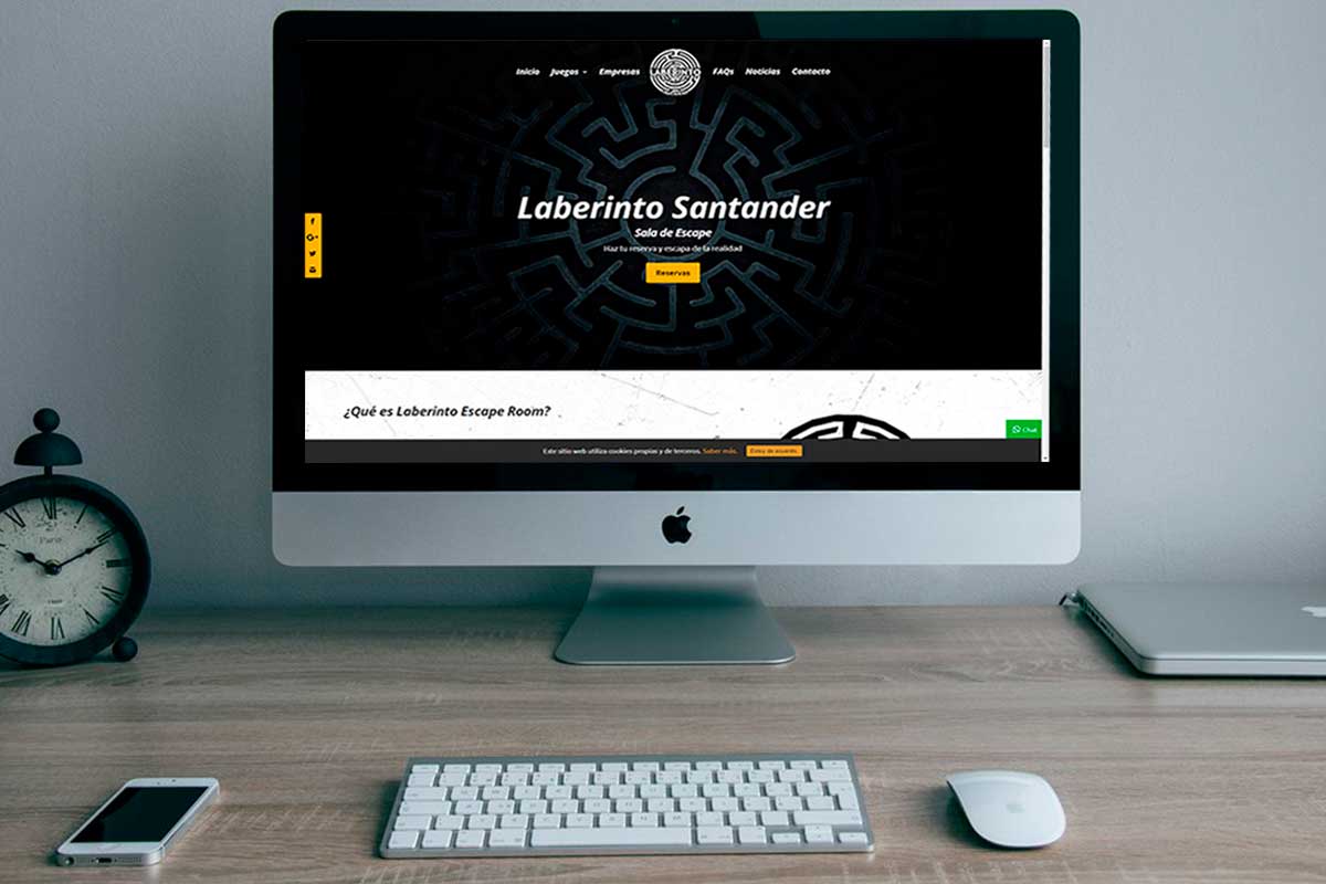 Diseño web en Cantabria Laberinto Santander escape room